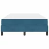 Boxspring ágy matraccal Sötét kék 120 x 190 cm Bársony
