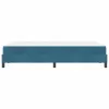 Boxspring ágy matraccal Sötét kék 120 x 190 cm Bársony