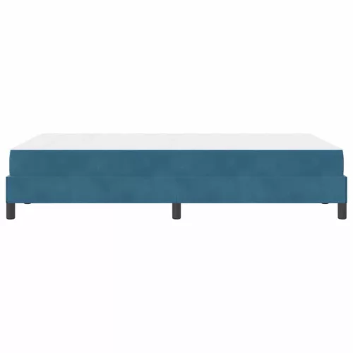 Boxspring ágy matraccal Sötét kék 120 x 190 cm Bársony