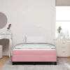 Boxspring ágy matraccal Rózsaszín 120 x 200 cm Bársony