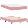 Boxspring ágy matraccal Rózsaszín 120 x 200 cm Bársony