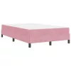 Boxspring ágy matraccal Rózsaszín 120 x 200 cm Bársony