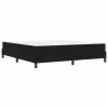 Boxspring ágy matraccal Fekete 180 x 200 cm Bársony