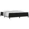Boxspring ágy matraccal Fekete 180 x 200 cm Bársony