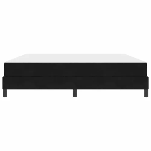 Boxspring ágy matraccal Fekete 180 x 200 cm Bársony