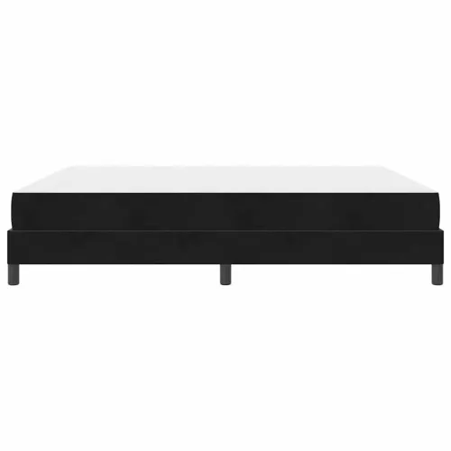 Boxspring ágy matraccal Fekete 180 x 200 cm Bársony