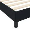 Boxspring ágy matraccal Fekete 180 x 200 cm Bársony
