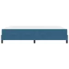 Boxspring ágy matraccal Sötét kék 200 x 200 cm Bársony