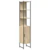 Fürdőszoba bútor szett 4 pcs sonoma tölgy 33 x 33 x 185.5 cm