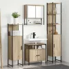 Fürdőszoba bútor szett 4 pcs sonoma tölgy 33 x 33 x 185.5 cm