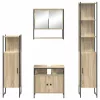 Fürdőszoba bútor szett 4 pcs sonoma tölgy 33 x 33 x 185.5 cm