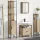 Fürdőszoba bútor szett 3 pcs sonoma tölgy 33 x 33 x 185.5 cm