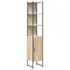 Fürdőszoba bútor szett 3 pcs sonoma tölgy 33 x 33 x 185.5 cm