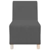 Karfa Nélküli Modularis Kanapé Egység 2 pcs Sötétszürke