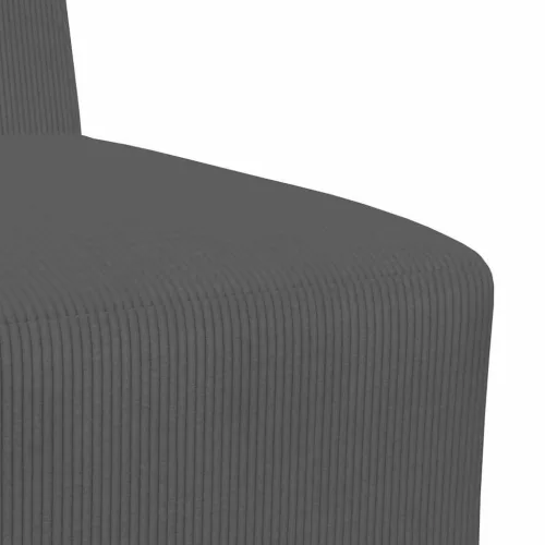 Karfa Nélküli Modularis Kanapé Egység 2 pcs Sötétszürke