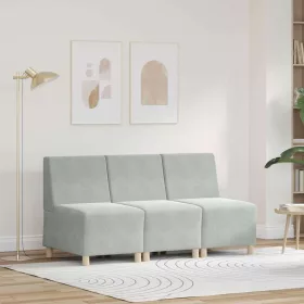   Karfa Nélküli Modularis Kanapé Egység 3 pcs Világosszürke