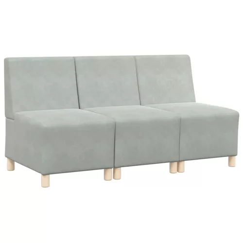 Karfa Nélküli Modularis Kanapé Egység 3 pcs Világosszürke