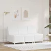 Karfa Nélküli Modularis Kanapé Egység 3 pcs Fehér