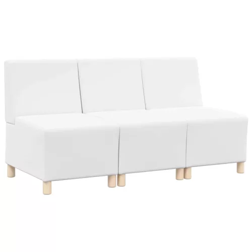 Karfa Nélküli Modularis Kanapé Egység 3 pcs Fehér