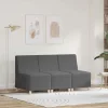Karfa Nélküli Modularis Kanapé Egység 3 pcs Sötétszürke