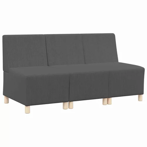 Karfa Nélküli Modularis Kanapé Egység 3 pcs Sötétszürke