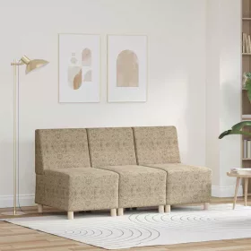   Karfa Nélküli Modularis Kanapé Egység 3 pcs Világosszürke