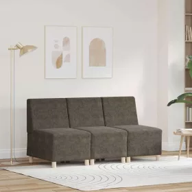   Karfa Nélküli Modularis Kanapé Egység 3 pcs Sötétszürke