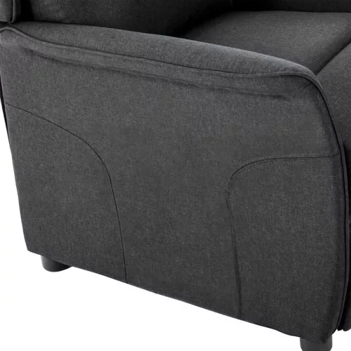 Fotel ágy Sötétszürke 67.5 x 93.5 x 101.5 cm szövet