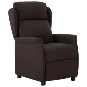 Fotel ágy sötétbarna 67.5 x 93.5 x 101.5 cm szövet