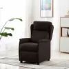 Fotel ágy sötétbarna 67.5 x 93.5 x 101.5 cm szövet
