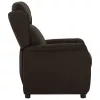 Fotel ágy sötétbarna 67.5 x 93.5 x 101.5 cm szövet