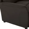 Fotel ágy sötétbarna 67.5 x 93.5 x 101.5 cm szövet