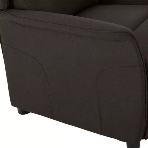 Fotel ágy sötétbarna 67.5 x 93.5 x 101.5 cm szövet