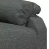 Sötétszürke szövet dönthető fotel