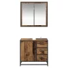 Fürdőszoba bútor szett 2 pcs Régi fa 65 x 33 x 60 cm Faanyag