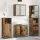 Fürdőszoba bútor szett 3 pcs Régi fa 65 x 33 x 60 cm Faanyag