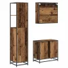 Fürdőszoba bútor szett 3 pcs Régi fa 65 x 33 x 60 cm Faanyag