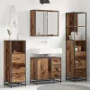 Fürdőszoba bútor szett 4 pcs Régi fa 65 x 33 x 60 cm Faanyag
