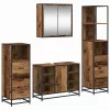 Fürdőszoba bútor szett 4 pcs Régi fa 80 x 33 x 60 cm Faanyag