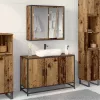 Fürdőszoba bútor szett 2 pcs Régi fa 90 x 33 x 60 cm Faanyag