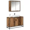 Fürdőszoba bútor szett 2 pcs Régi fa 90 x 33 x 60 cm Faanyag
