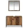 Fürdőszoba bútor szett 2 pcs Régi fa 90 x 33 x 60 cm Faanyag