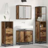 Fürdőszoba bútor szett 4 pcs Régi fa 65 x 33 x 60 cm Faanyag