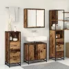 Fürdőszoba bútor szett 4 pcs Régi fa 65 x 33 x 60 cm Faanyag