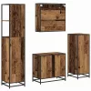 Fürdőszoba bútor szett 4 pcs Régi fa 65 x 33 x 60 cm Faanyag