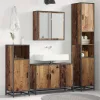 Fürdőszoba bútor szett 3 pcs Régi fa 90 x 33 x 60 cm Faanyag