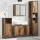 Fürdőszoba bútor szett 3 pcs Régi fa 90 x 33 x 60 cm Faanyag