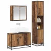 Fürdőszoba bútor szett 3 pcs Régi fa 90 x 33 x 60 cm Faanyag
