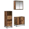 Fürdőszoba bútor szett 3 pcs Régi fa 65 x 33 x 60 cm Faanyag