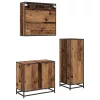 Fürdőszoba bútor szett 3 pcs Régi fa 65 x 33 x 60 cm Faanyag